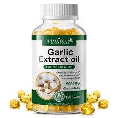 Odorless Garlic Extract Softgels Support Heart Cholesterol High Blood Health