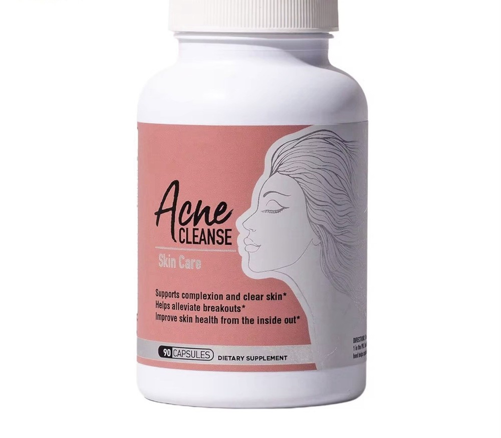 Acne Cleanse Skin Care Dietary Supplement 90 Capsules for Clear Skin