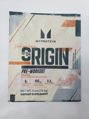 10pk Myprotein Origin Pre-Workout Orange Powder Sachets 0.6oz Exp 08/26