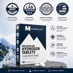 HydroLite Molecular Hydrogen Tablets for Drinking Water with Magnesium | Highest