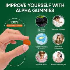 10-in-1 Shilajit Gummies for Men, 4000mg Energy & Immune Support, 60ct
