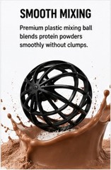 Protein Shaker Bottle 24oz / 700ml, Leakproof BPA-Free Shaker Cup with Mixing