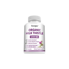 Liver Capsules Cleanse Repair Detox Cleanser with Organic Milk Thistle 12000mg