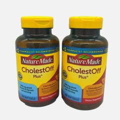 Nature Made CholestOff Plus, 100 Softgels, 2-PACK, FREE SHIPPING.