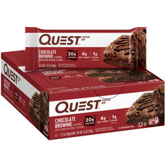Quest Protein Bar, Chocolate Brownie, 20g Protein, 12 Count