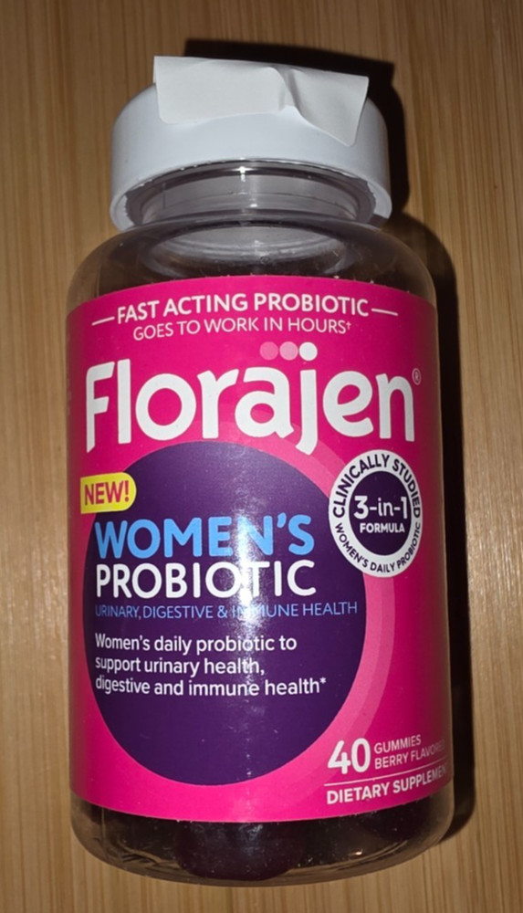 Florajen Women’s Probiotic 40 Gummies Berry Urinary Digestive Immune – Pick Exp.