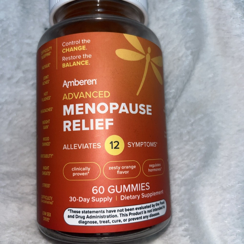 NEW SEALED Amberen Menopause Supplement for Women, 60 Gummies