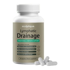 3 Pack Lymphatic Drainage Capsules, 60 Capsules Per Bottle Daily Lymph US
