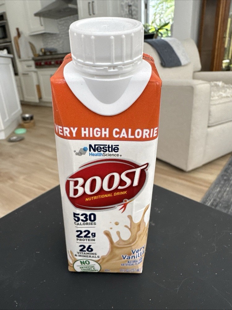 Boost Very High Calorie Vanilla Nutritional Drink – 22G Protein, 24 pack