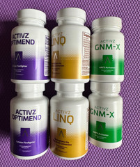2 Sets of Authentic ACTIVZ TRIFECTA Combo: GNMX, Linq, Optimend. Exp 2026