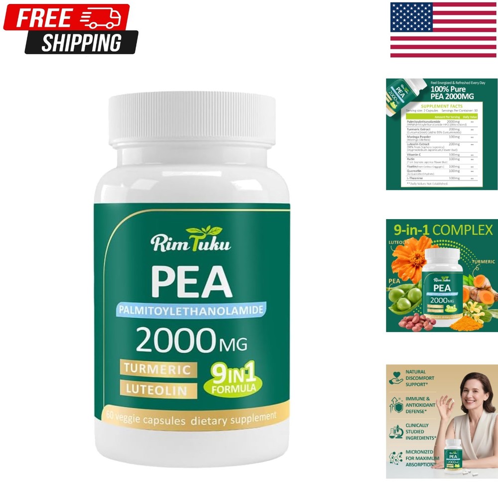 Liposomal Palmitoylethanolamide 2000MG + Luteolin 200MG + Turmeric 200MG & Fiset
