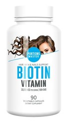 Portions Master Biotin | 10,000 mcg Per Serving | 90 Vegetable Capsules
