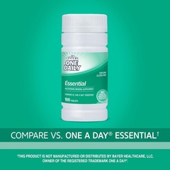 Daily Nutrient Support – 100 Count Gluten-Free Multivitamin Tablets for Adults