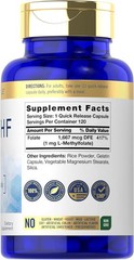Carlyle 5-MTHF L Methylfolate 1mg | 120 Capsules | Non-GMO, Gluten Free |…