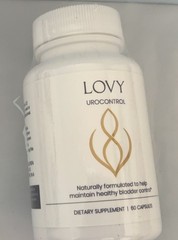Lovy Urocontrol Capsules Bladder Support Supplement 60ct Non-GMO Vegan Exp5/2028