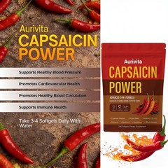 Capsaicin Power, Capsaicin Softgels, Cayenne Pepper & Beetroot Extracts with V
