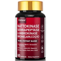 5 pack Nattokinase 4,000 FU – Heart & Cardiovascular Health, Circulatory Support