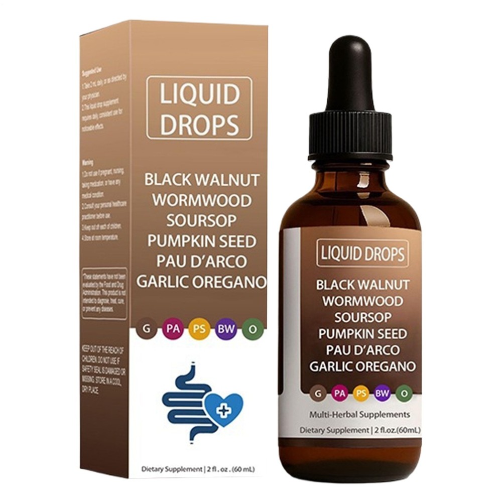 Improved Nutralis Black Walnut Wormwood Gut Cleans Digestive Health Supplement D