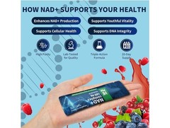 Hi Plus NAD+ Complex Powder 1400mg Resveratrol Blend 200g 20 Packets