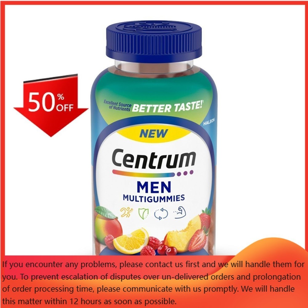 Centrum Men’s Multivitamin Gummies – 170ct: NSF Certified, No Artificial