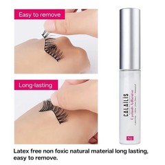 CALAILIS False Eyelash Glue, Lash Adhesive Super Strong Hold Waterproof Glue 5g