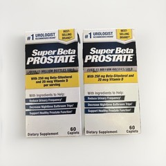 2x Super Beta Prostate Supplement 60 Caplets for Men | Urinary & Health Support