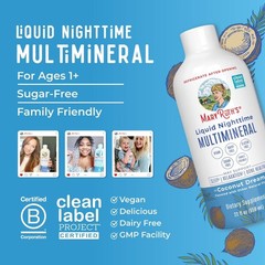 Mary Ruth’s Liquid Nighttime Multimineral, Coconut Dream , 22oz Exp:2027 SEALED