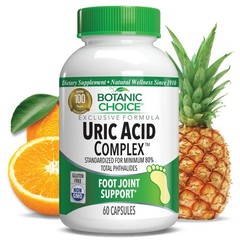 Botanic Choice Uric Acid Complex™ Foot Joint Dietary Supplement, 60 Capsules