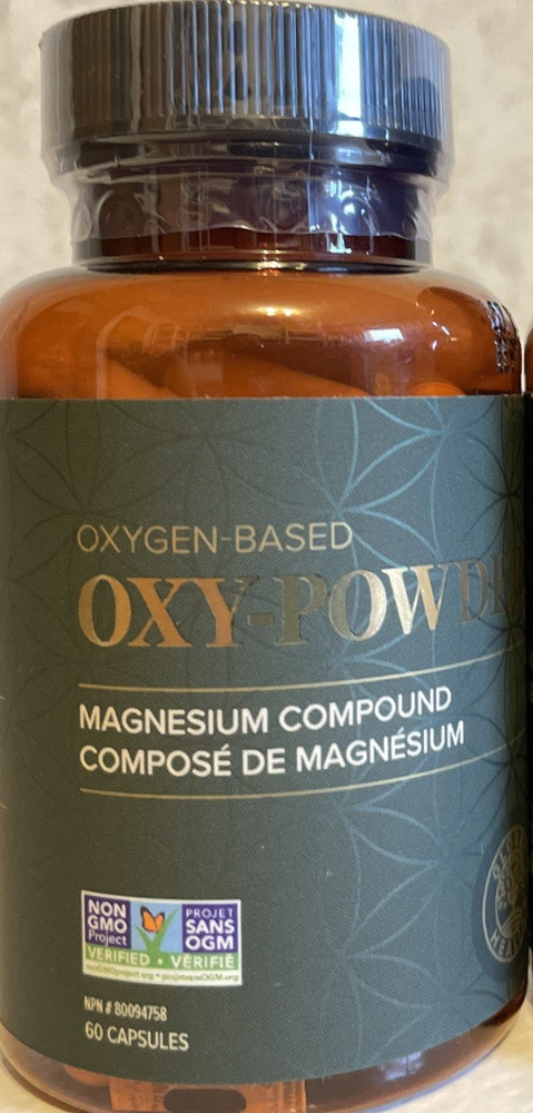 Oxy-Powder Oxygen Based Magnesium Cleanse Constipation Bloat 60ct 2028
