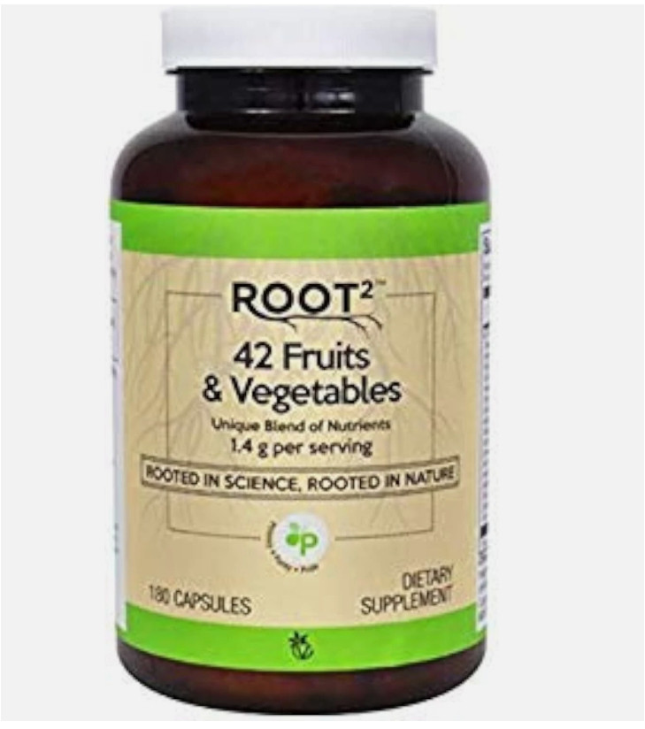 Vitacost ROOT2 42 Fruits Vegetables — 1.4 g per serving – 180 Capsules 9/26