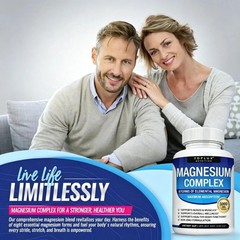Toplux Magnesium Complex,8 Essential Forms,1000mg High Potency for Muscle&Sleep