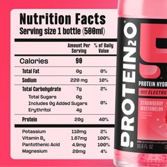 Protein2o 2in1 Clear Whey Protein & Electrolyte Beverage, 20g Protein, Gluten…