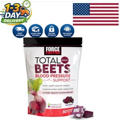 Total Beets Soft Chews – Supports Heart Health & Natural Energy, 60ct
