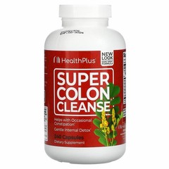 Super Colon Cleanse, 240 Caps, 530 Mg, by Health Plus, Free & Fast Shipping.