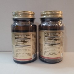 Solgar Chelated Copper, 100 Tablets Essential for Collagen Formation 2 Pack