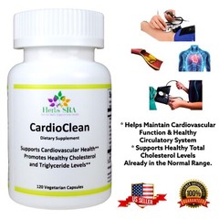 CARDIOVASCULAR SUPPLEMENT 120 capsules, Low cholesterol, BLOOD PRESSURE CONTROL.