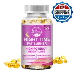 Night Time Fat Buner Supplement For Men Women Weight Loss Appetite Suppressant