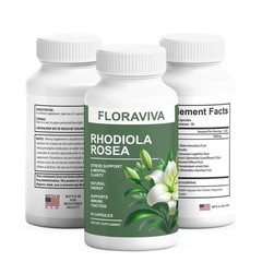 2-Pack Rhodiola Rosea Capsules – Floraviva for Energy, Focus, Mood