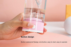 Electric Protein Shaker Bottle 14oz Battery Powered Mixer Cup Portable BPA Free