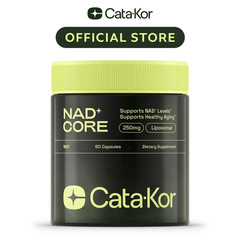 NAD+ Supplement 250mg Per Serving, 60 Capsules 30-Day Supply, Cata-Kor Advanced