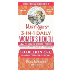 2 X MaryRuth’s, 3-in-1 Daily Women’s Health , 50 Billion CFU, 30 Capsules