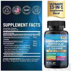 Corti-soothe 13-in-1 & Myo-inositol 150 Dietary Supplement – 16-in-1 Capsules `