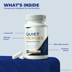 Quiet Nerves Capsules, Official Nerve Health Support, Advanced Supplement 60ct