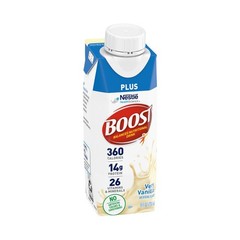 Nestle Boost Plus Balanced Nutritional Drink Very Vanilla 8 oz Carton 24 Ct 5/27