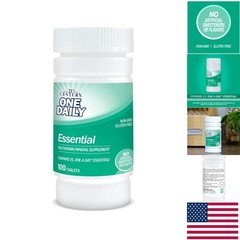 Daily Nutrient Support – 100 Count Gluten-Free Multivitamin Tablets for Adults