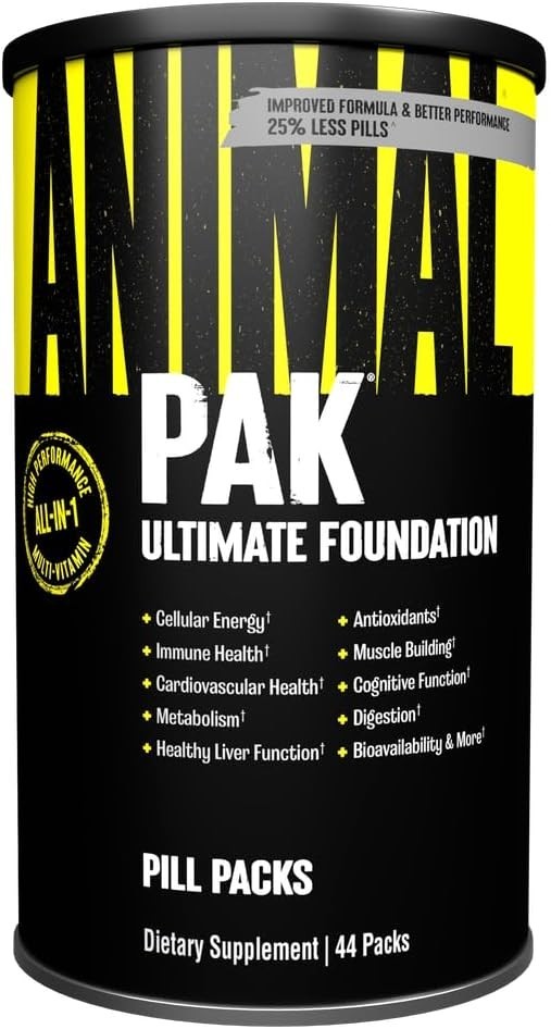 Animal Pak – Convenient Multivitamin for Men & Women Daily All-in-One 44 Count