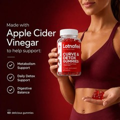 LotnafeeApple Cider Vinegar Gummies – Worlds First ACV Gummy with Vitamin B12, B