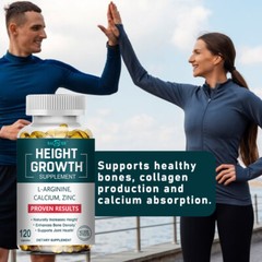 Height Growth Capsules – Enhances Bone Density，Supports Healthy Bones & Joint