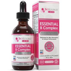 Essential B Complex – Vegan Vitamin B-Complex Sublingual Liquid Drops (2oz/60ml)