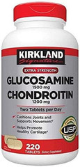 Kirkland Extra Strength Glucosamine 1500 Mg Chondroitin 1200 Mg 220 Tablets